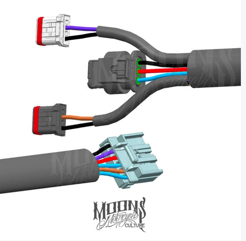 MoonsMC 2018+ M8 Softail Rear Fender Harness
