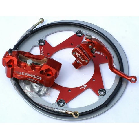 Beringer Supermoto Top Race Brake Kit: 6 Piston Caliper, Master Cylinder and Disc - Honda, Suzuki, Yamaha, KTM, Kawasaki, more