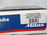 Set of Mitas premium tubes for your 12″ tires with 90 degree angle valve with rim strips