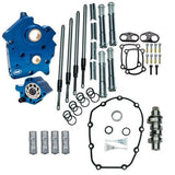 Chain Drive 475C Cam Chest Kit with Chrome Pushrod Tubes for Oil Cooled 2017-up M8 Models