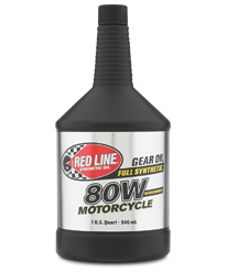Redline 80W Motorcycle Gear Oil with ShockProof®