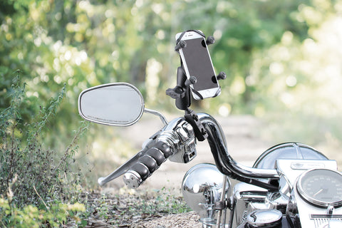 RAM® X-Grip® Phone Mount with Motorcycle Brake/Clutch Reservoir Base