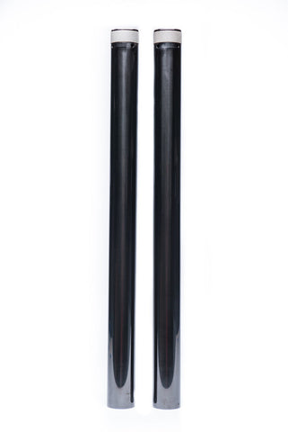 49mm Chrome Fork Tubes For Harley Dyna – Fits Fat Bob FXDF, Street Bob FXDB 2006-2017 – Pair