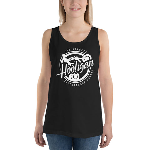 100% Hooligan White Ink  Tank Top