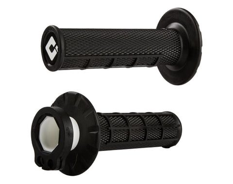 ODI HALF WAFFLE LOCK-ON GRIP BLACK